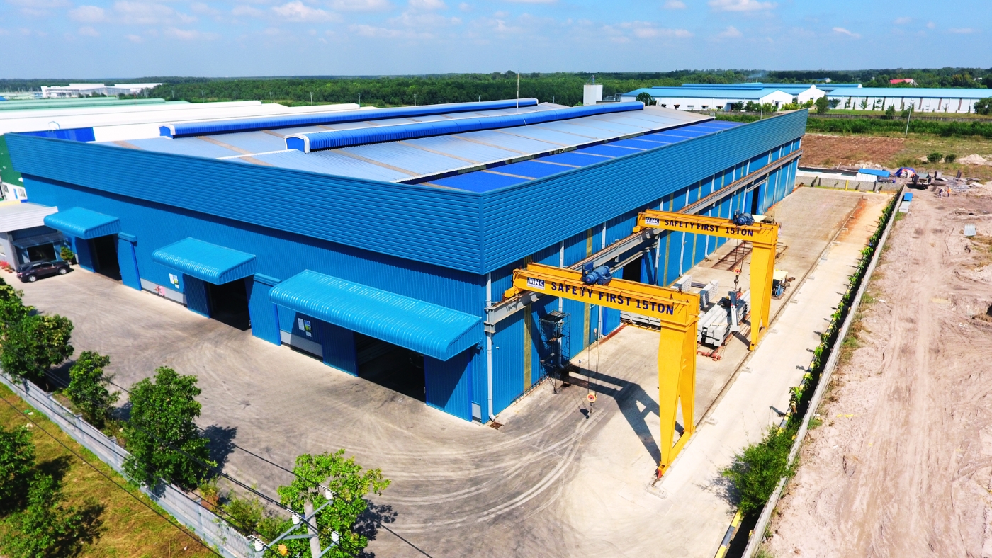 Nhà máy kết cấu thép của Vis tại KCN Bắc Tân Uyên, Bình Dương